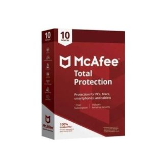 MCAFEE TOTAL PROTECTION 10 DISPOSITIVOS 1 ANO WINDOWS-MAC-ANDROID-IOS