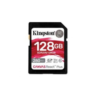 MEMORIA FLASH KINGSTON CANVAS REACT PLUS V60 128GB SDXC UHS-II CLASE 10