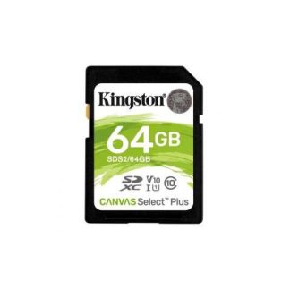 MEMORIA FLASH KINGSTON CANVAS SELECT PLUS 64GB SDXC UHS-I CLASE 10