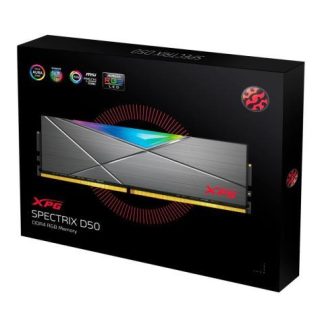 MEMORIA RAM XPG SPECTRIX D50 RGB DDR4 3200MHZ 8GB NON-ECC CL16 XMP TITANIO