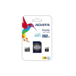 MEMORIA SD (SDHC) 32GB ADATA CLASE 10 (V10) VELOCIDAD HASTA 100MB-25MB POR SEG. ASDH32GUICL10R