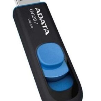 MEMORIA USB ADATA UV128 NEGRO 64 GB USB 3.2 (RETROCOMPATIBLE CON 3.0 Y 2.0) 100 MB-S 40 MB-S