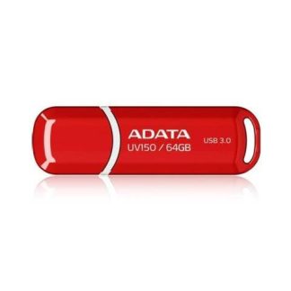 MEMORIA USB ADATA UV150 ROJO 64 GB USB 3.2 (RETROCOMPATIBLE CON 3.0 Y 2.0) 100 MB-S