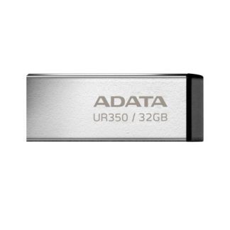 MEMORIA USB DE 32GB UR350 3.2 GEN 1 (RETROCOMPATIBLE 3.0 Y 2.0) DISENO ELEGANTE SIN TAPA. COLOR METALICO NEGRO. UR35032GRSR-BK