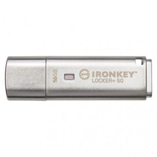MEMORIA USB KINGSTON IRONKEY LOCKER+ 50 16GB USB 3.2 LECTURA 145 MB-S ESCRITURA 115 MB-S PLATA