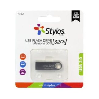 MEMORIA USB STYLOS ST100 32GB USB 2.0 PLATA