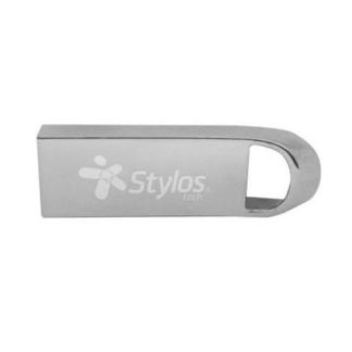 MEMORIA USB STYLOS ST500 64GB USB 2.0 PLATA