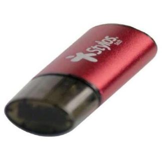 MEMORIA USB STYLOS STMUS72W 16GB USB 2.0 NEGRO-ROJO