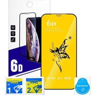 MICA CRISTAL TEMPLADO 6D PARA IPHONE 12 12 PRO 3PZAS