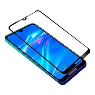 MICA CRISTAL TEMPLADO 9D COMPATIBLE CON HUAWEI Y7 PRIME 2019