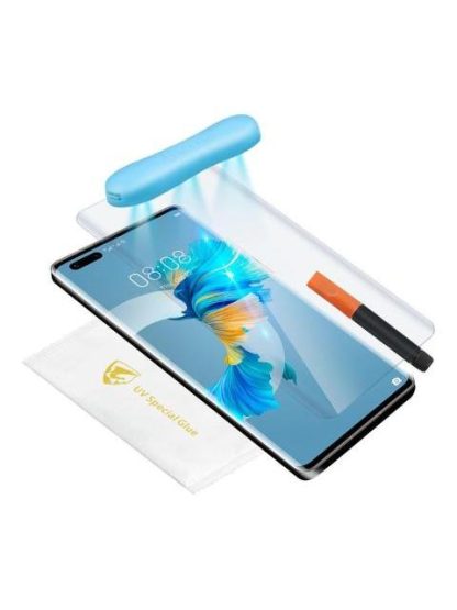 MICA CRISTAL TEMPLADO UV COMPATIBLE CON HUAWEI MATE 40