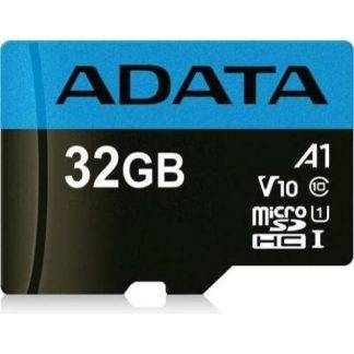 MICRO SD ADATA PREMIER (A1 V10) 32 GB 100 MB-S 25 MB-S NEGRO CLASE 10
