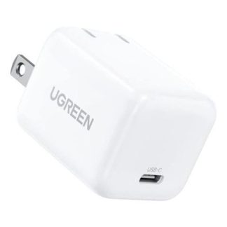 MINI CARGADOR RAPIDO USB C 30W GAN PD (UGREEN) COLOR BLANCO