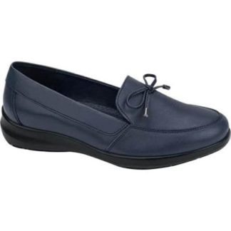 MOCASIN CHOCLO CONFORT CON MOÑO AZUL MARINO SHOSH CONFORT