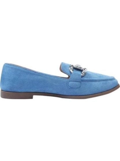 MOCASIN CON ADORNO DE PEDRERIA AZUL SHOSH