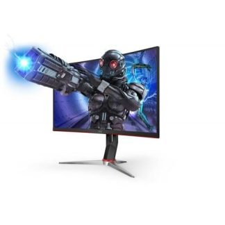 MONITOR GAMER CURVO AOC C27G2 LED 27 1920X1080 FULL HD FREESYNC 165HZ HDMI-DISPLAYPORT NEGRO-ROJO