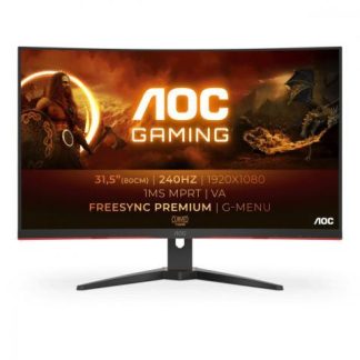MONITOR GAMER CURVO AOC C32G2ZE LED 31.5 1920X1080 FULL HD FREESYNC 240HZ HDMI-DISPLAYPORT NEGRO