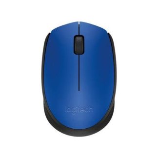 MOUSE ERGONOMICO LOGITECH OPTICO M170 INALAMBRICO USB 1000DPI NEGRO-AZUL
