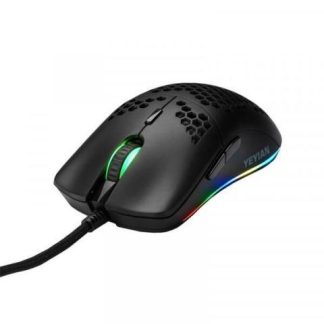 MOUSE GAMER ERGONOMICO YEYIAN OPTICO LINKS ALAMBRICO USB 7200DPI NEGRO
