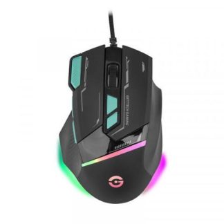 MOUSE GAMER GETTTECH GPM-RGBWR-G1-BK ALAMBRICO USB 7200DPI NEGRO