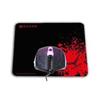 MOUSE GAMER NACEB OPTICO NA-632 + MOUSEPAD ALAMBRICO USB 1200DPI MULTICOLOR - ¡COMPRA Y RECIBE EL 10% DEL VALOR DE ESTE PRODUCTO EN SALDO DE REGALO!