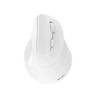 MOUSE VERTICAL ERGONOMICO ACTECK OPTICO VIRTUOS FITT MI520 INALAMBRICO USB-A 2400DPI BLANCO