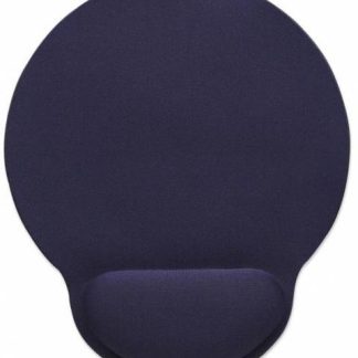 MOUSEPAD MANHATTAN CON DESCANSA MUNECAS DE GEL 20X24CM GROSOR 4MM AZUL MARINO