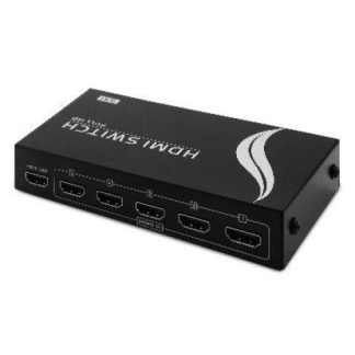 MULTIPLEXOR MANUAL HDMI DE 5 DISPOSITIVOS A 1 TV C-CONTROL REMOTO 963684 BROBOTIX