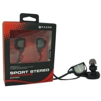 NACEB AUDIFONOS DEPORTIVOS INTRAURICULARES NA-610 INALAMBRICO BLUETOOTH 75CM USB NEGRO