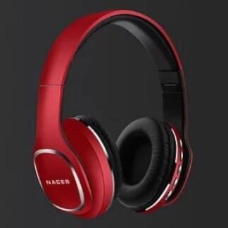 NACEB TECHNOLOGY AUDIFONOS CON MICROFONO CETUS BLUETOOTH INALAMBRICO ROJO   