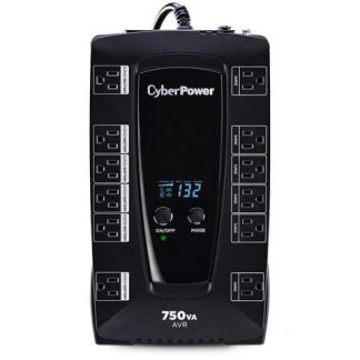 NO BREAK CYBERPOWER AVRG750LCD 450W 750VA ENTRADA 90-148V SALIDA 120V 12 CONTACTOS