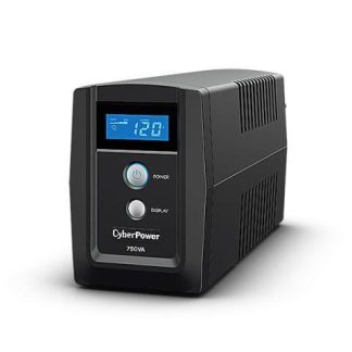 NO BREAK CYBERPOWER OM750ATLCD LINEA INTERACTIVA 420W 750VA ENTRADA 82-148V 6 CONTACTOS