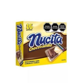 NUCITA CHOCOLATE VAINILLA CHOCOLATE PAQUETE CON 16 PIEZAS DE 15 GR