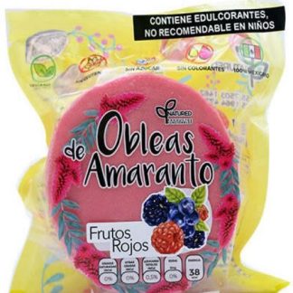 OBLEAS DE AMARANTO CON FRUTOS ROJOS 50 G NATURED C 12
