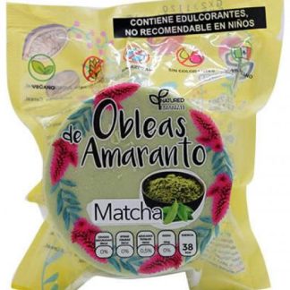 OBLEAS DE AMARANTO CON MATCHA 50 G NATURED C 12