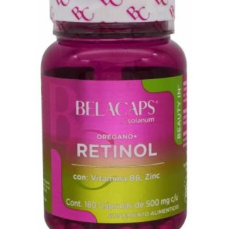 OREGANO RETINOL VITAMINA B6 ZINC 180 CAP SOLANUM BELACAPS