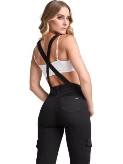 OVEROL CINTURA ALTA NEGRO SEVEN JEANS - Image 2