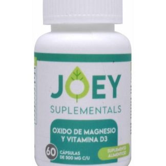 OXIDO DE MAGNESIO Y VITAMINA D3 60 CAP JOEY SUPLEMENTALS