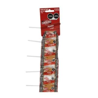 PALETA MACIZA CORONADO TIRA CON 20 PIEZAS