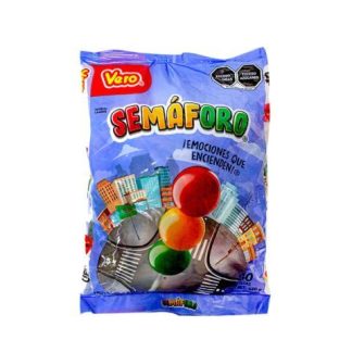 PALETA MACIZA SEMAFORITO CON 40 PIEZAS DE 16 GR