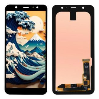 PANTALLA COMPATIBLE CON SAMSUNG A6 PLUS A605 AMOLED COMPLETA NEGRO