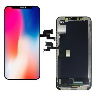 PANTALLA COMPLETA COMPATIBLE CON IPHONE X A1901 A1865 GX NEGRO