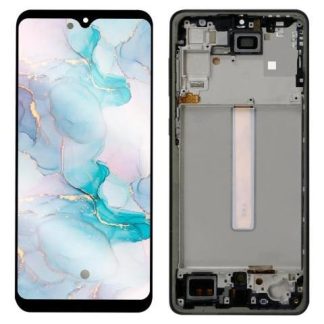 PANTALLA COMPLETA CON MARCO PARA SAMSUNG A33 5G A336 AMOLED NEGRO