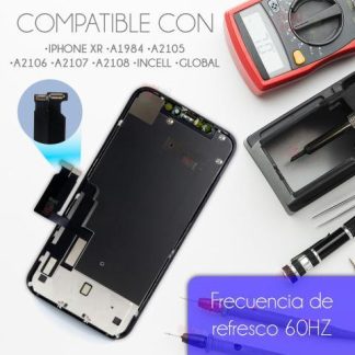 PANTALLA COMPLETA PARA IPHONE XR A2105 A2108 A1984 INCELL COLOR NEGRO