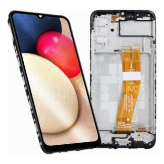 PANTALLA PARA SAMSUNG A02S A025F INCELL COMPLETA CON MARCO NEGRO