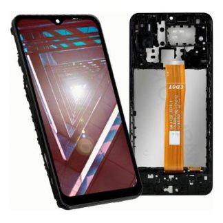PANTALLA PARA SAMSUNG A12 A125 INCELL COMPLETA CON MARCO NEGRO