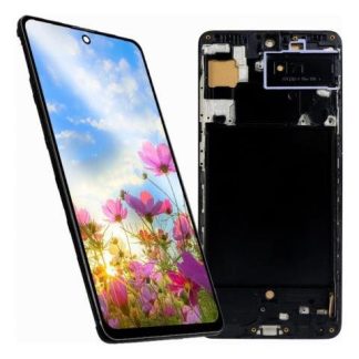 PANTALLA PARA SAMSUNG A71 A715F INCELL COMPLETA CON MARCO NEGRO