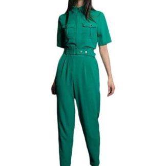 PANTALON LISO CON RESORTE VERDE HOLLY LAND