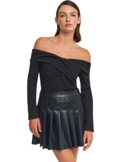 BLUSA STRAPLESS NEGRO HOLLY LAND - Image 4