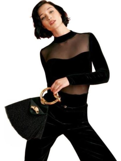 BODY CON TRANSPARENCIA NEGRO HOLLY LAND - Image 6